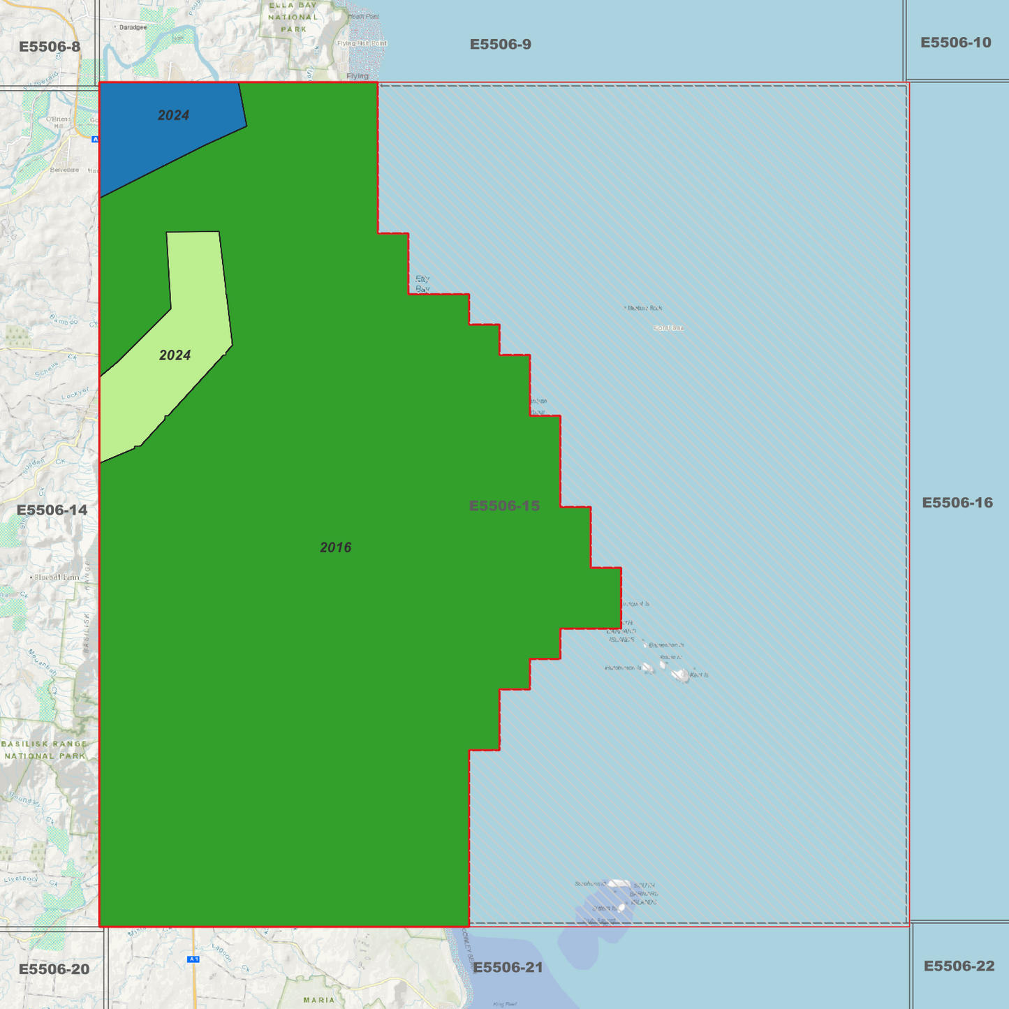 Innisfail 1m Digital Elevation Model (E5506-15)