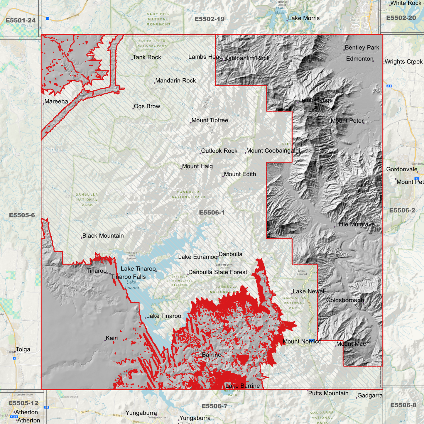 Mareeba 1m Digital Elevation Model (E5506-1)