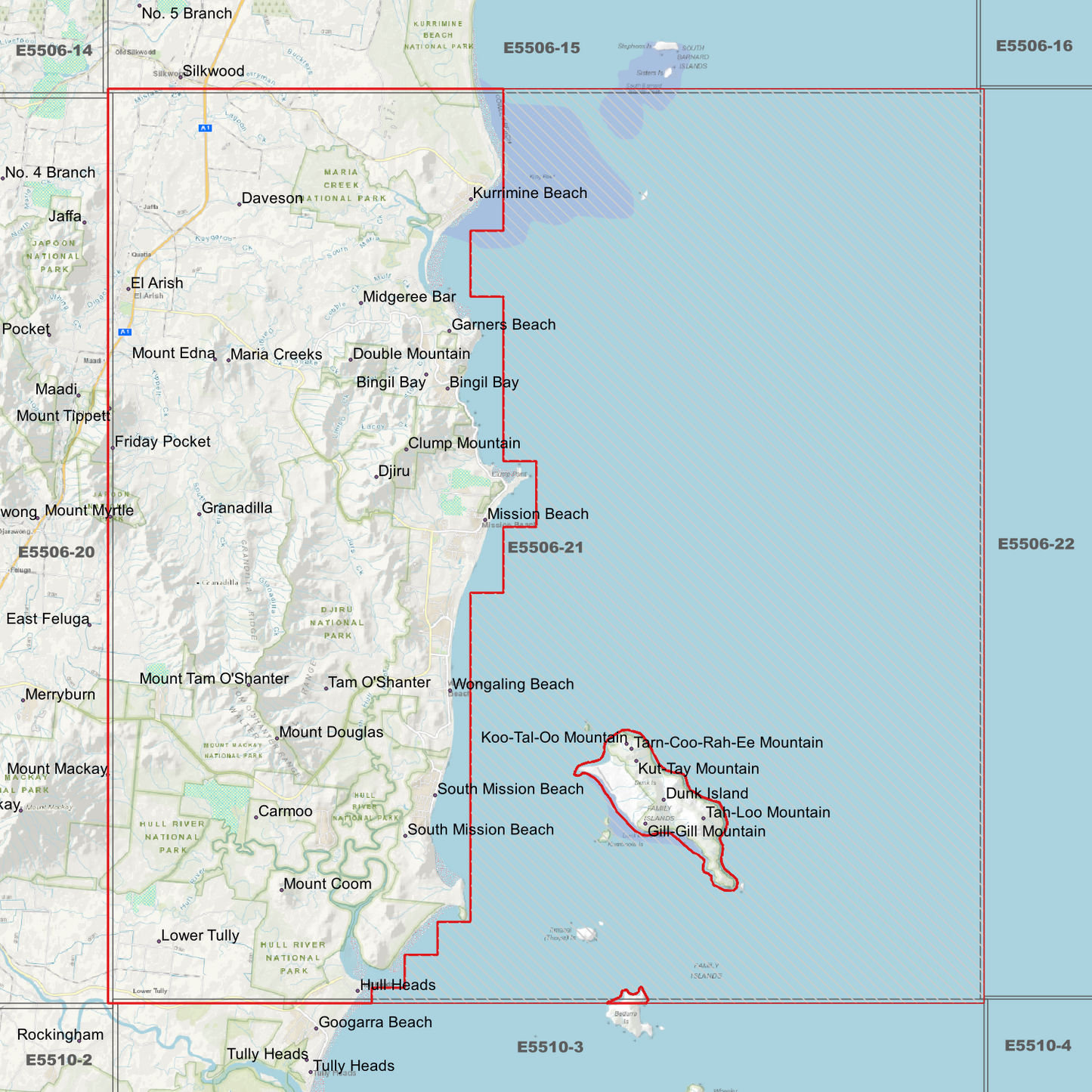 Mission Beach 1m Digital Elevation Model (E5506-21)