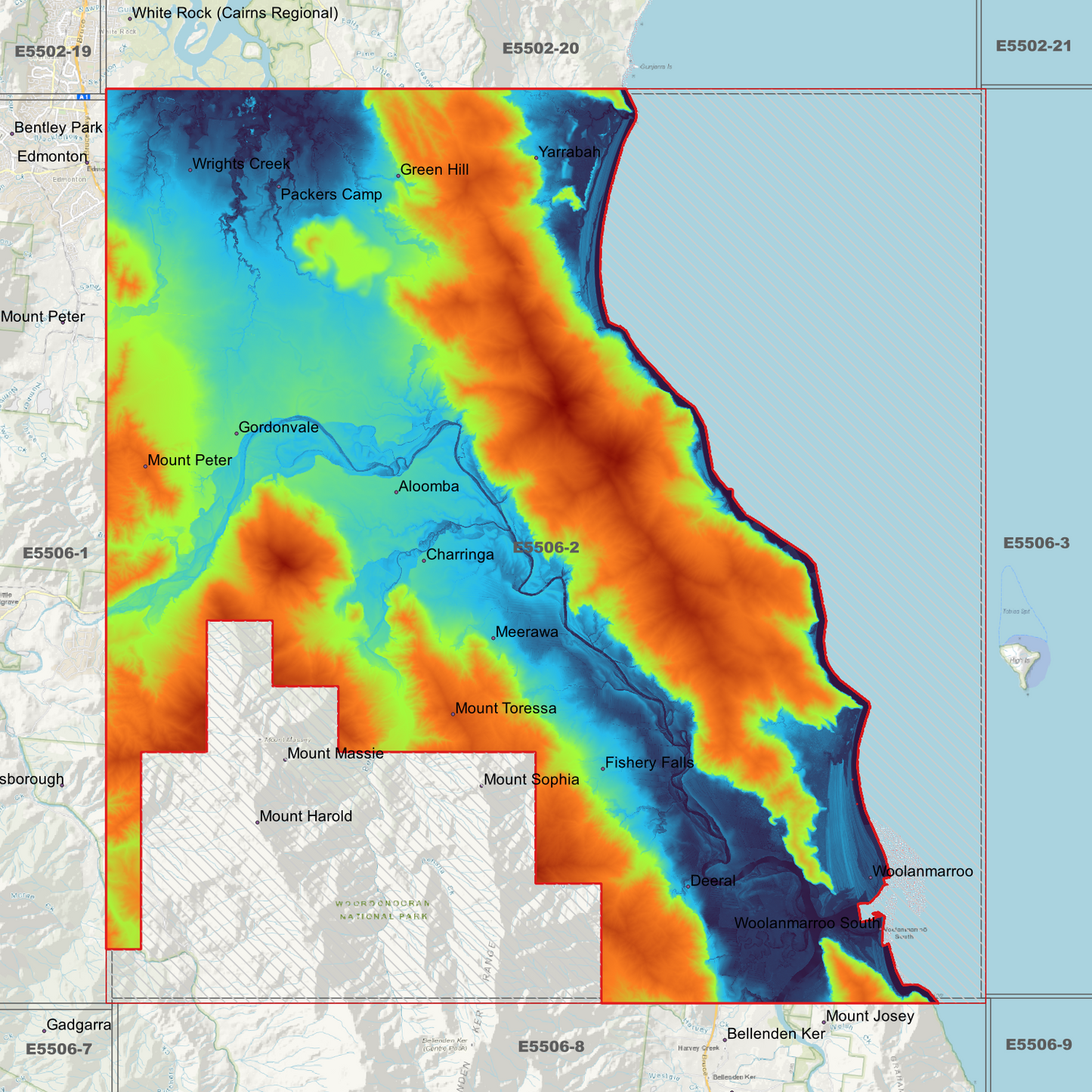 Yarrabah 1m Digital Elevation Model (E5506-2)