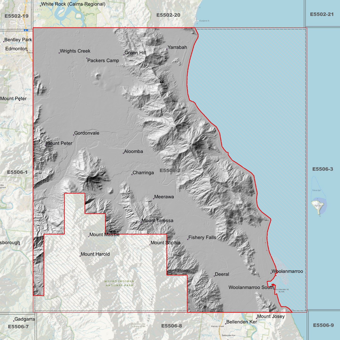 Yarrabah 1m Digital Elevation Model (E5506-2)