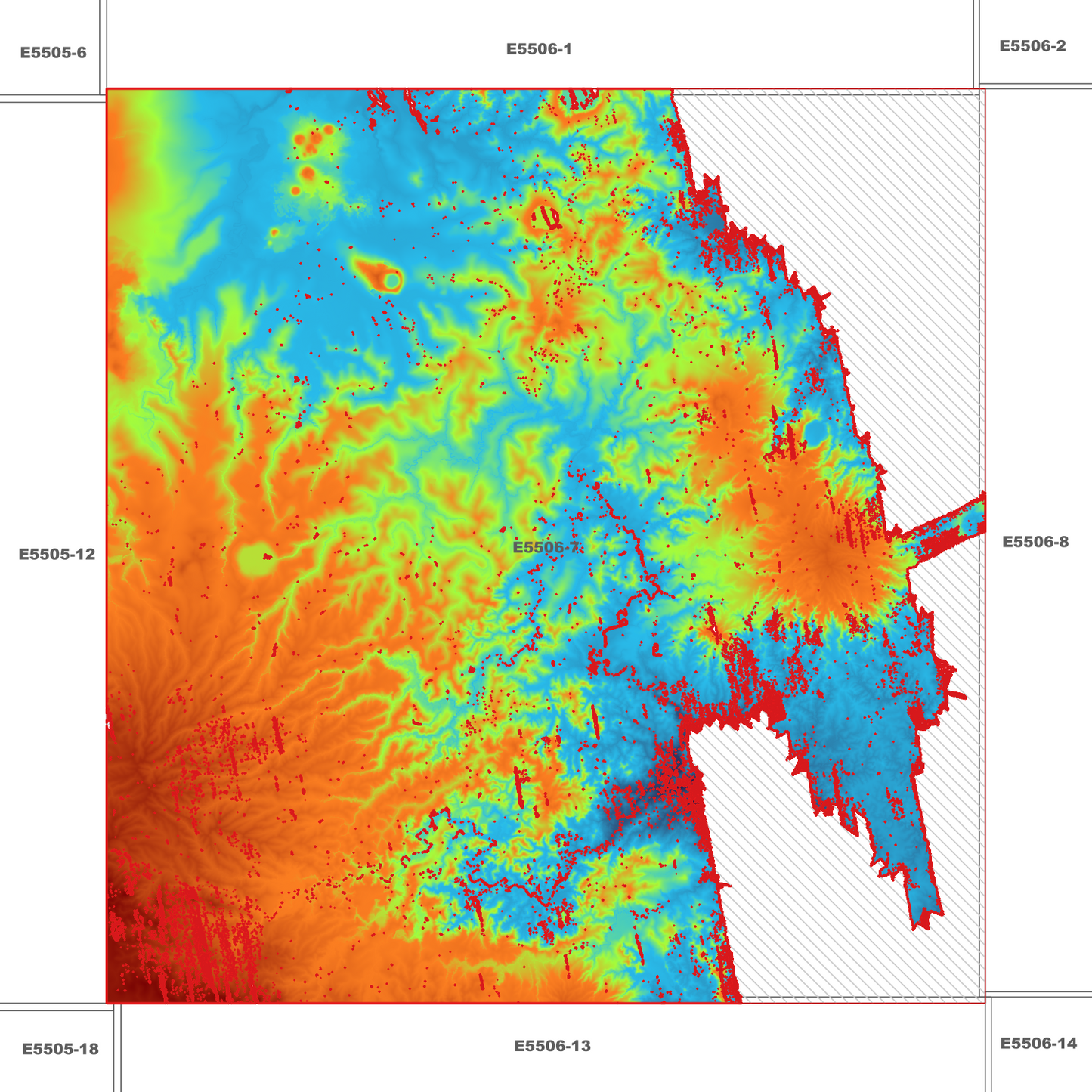 Lake Eacham 1m Digital Elevation Model (E5506-7)