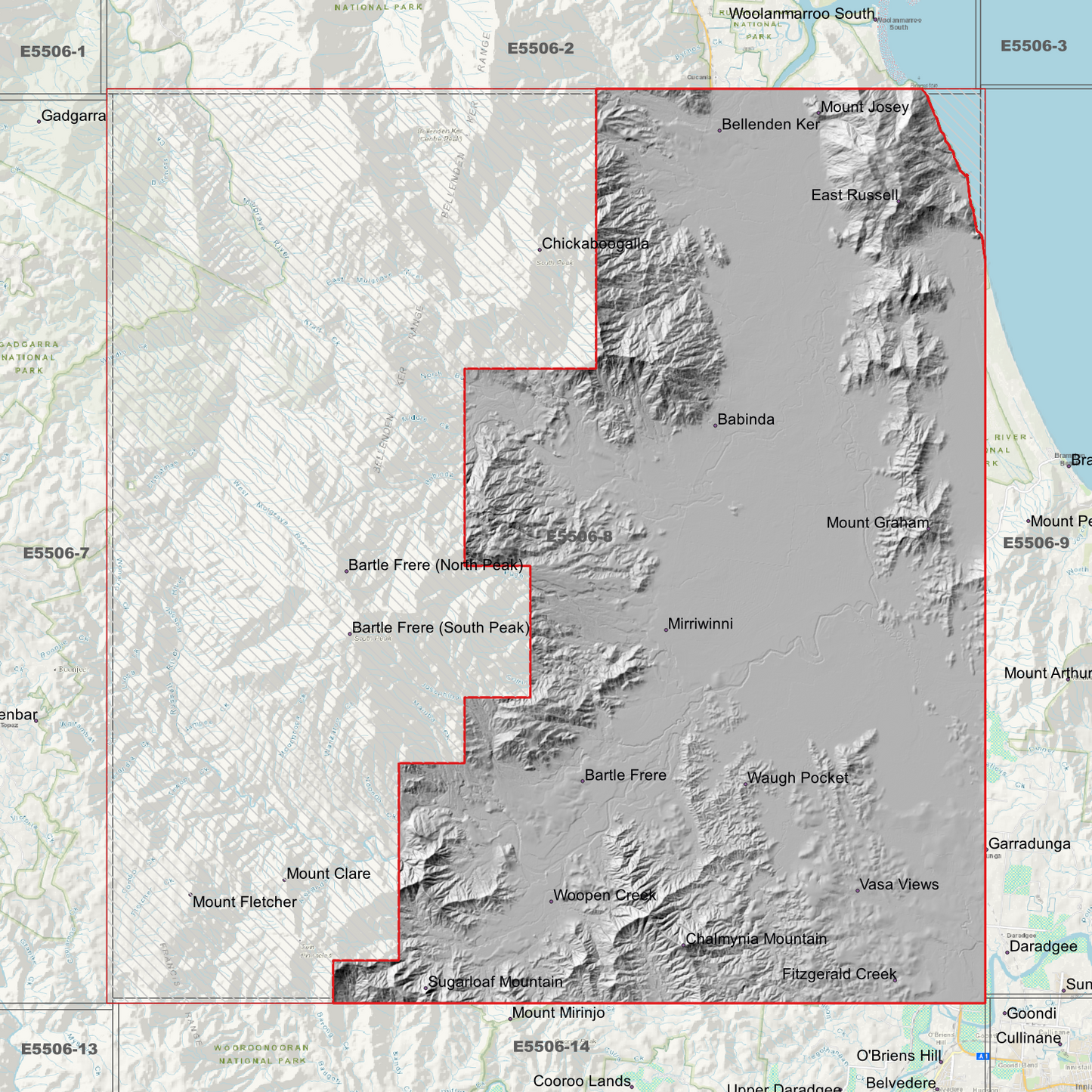 Bartle Frere 1m Digital Elevation Model (E5506-8)