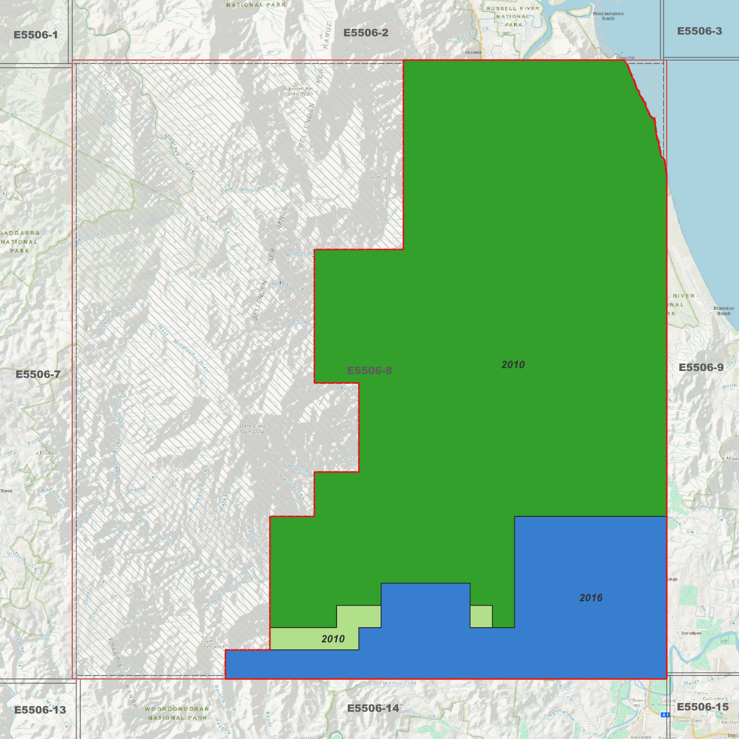 Bartle Frere 1m Digital Elevation Model (E5506-8)