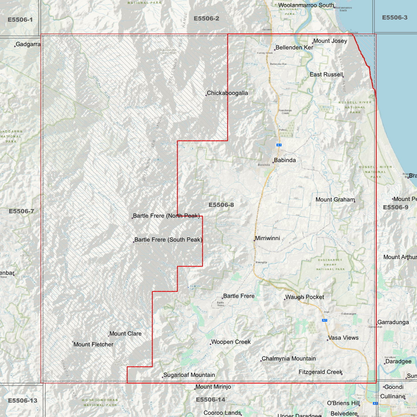 Bartle Frere 1m Digital Elevation Model (E5506-8)