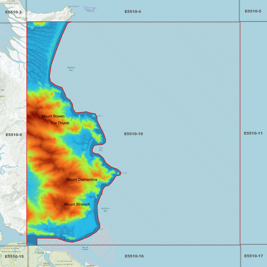 Hinchinbrook Island East 1m Digital Elevation Model (E5510-10)