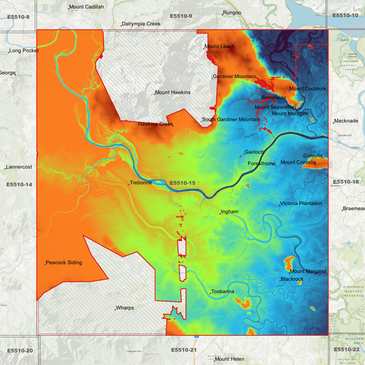 Ingham 1m Digital Elevation Model (E5510-15)
