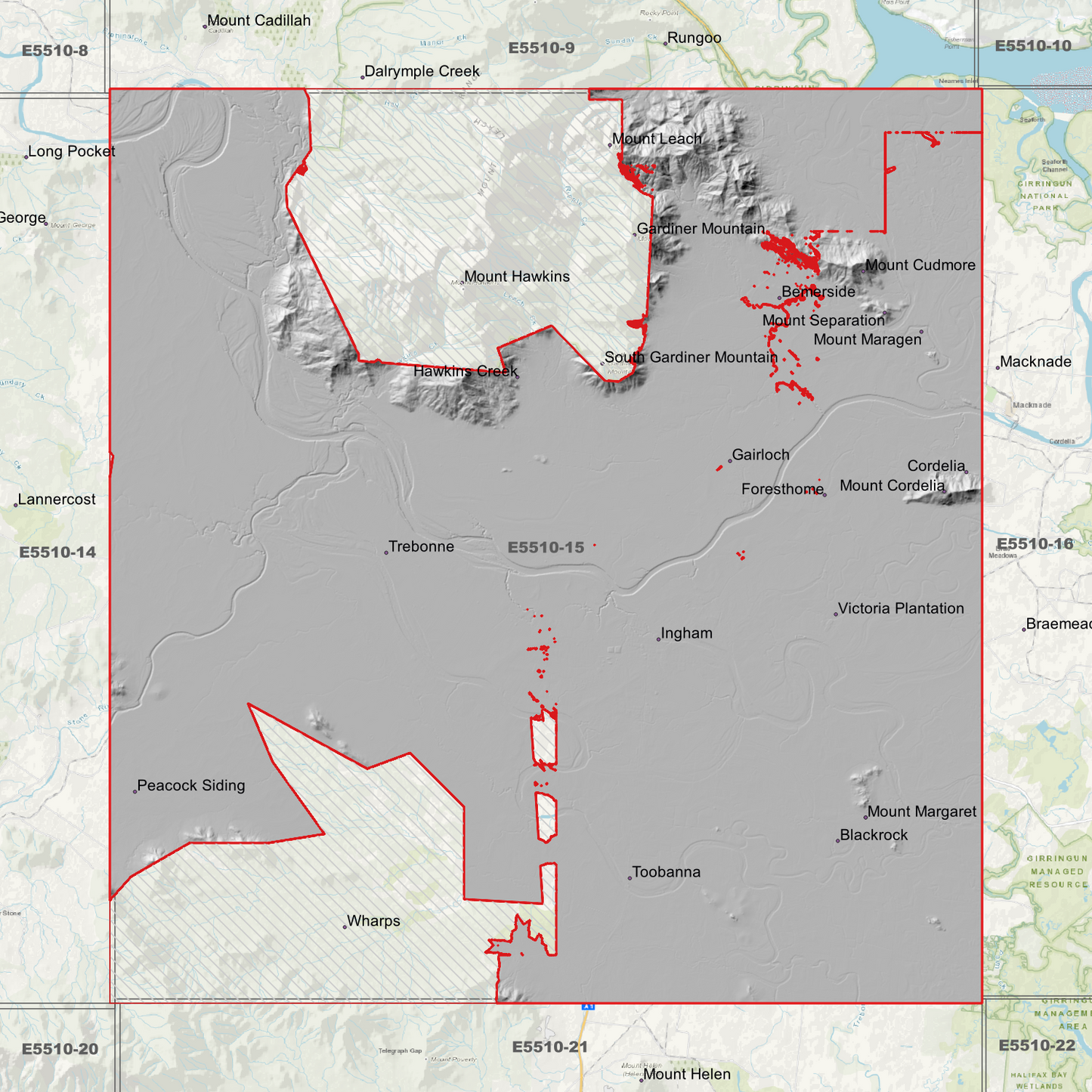 Ingham 1m Digital Elevation Model (E5510-15)