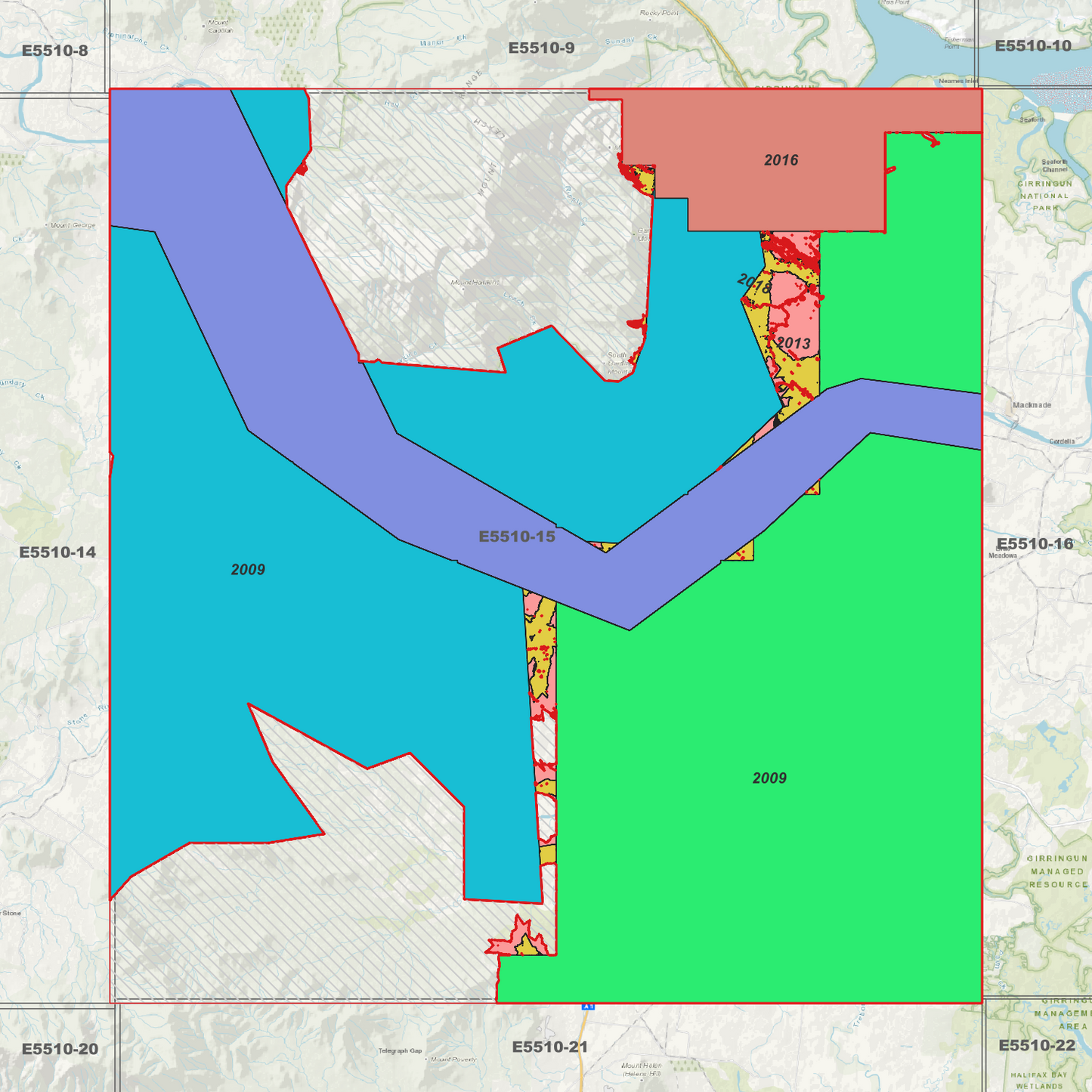 Ingham 1m Digital Elevation Model (E5510-15)