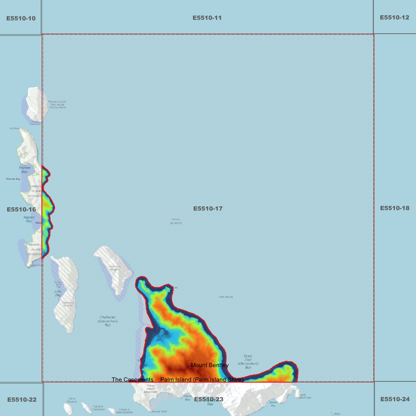 Palm Island North 1m Digital Elevation Model (E5510-17)