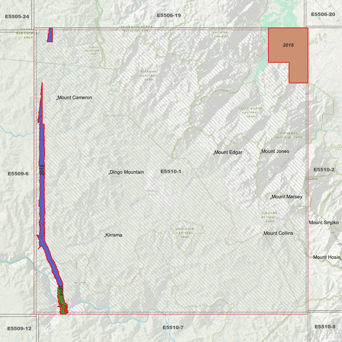Kirrama 1m Digital Elevation Model (E5510-1)