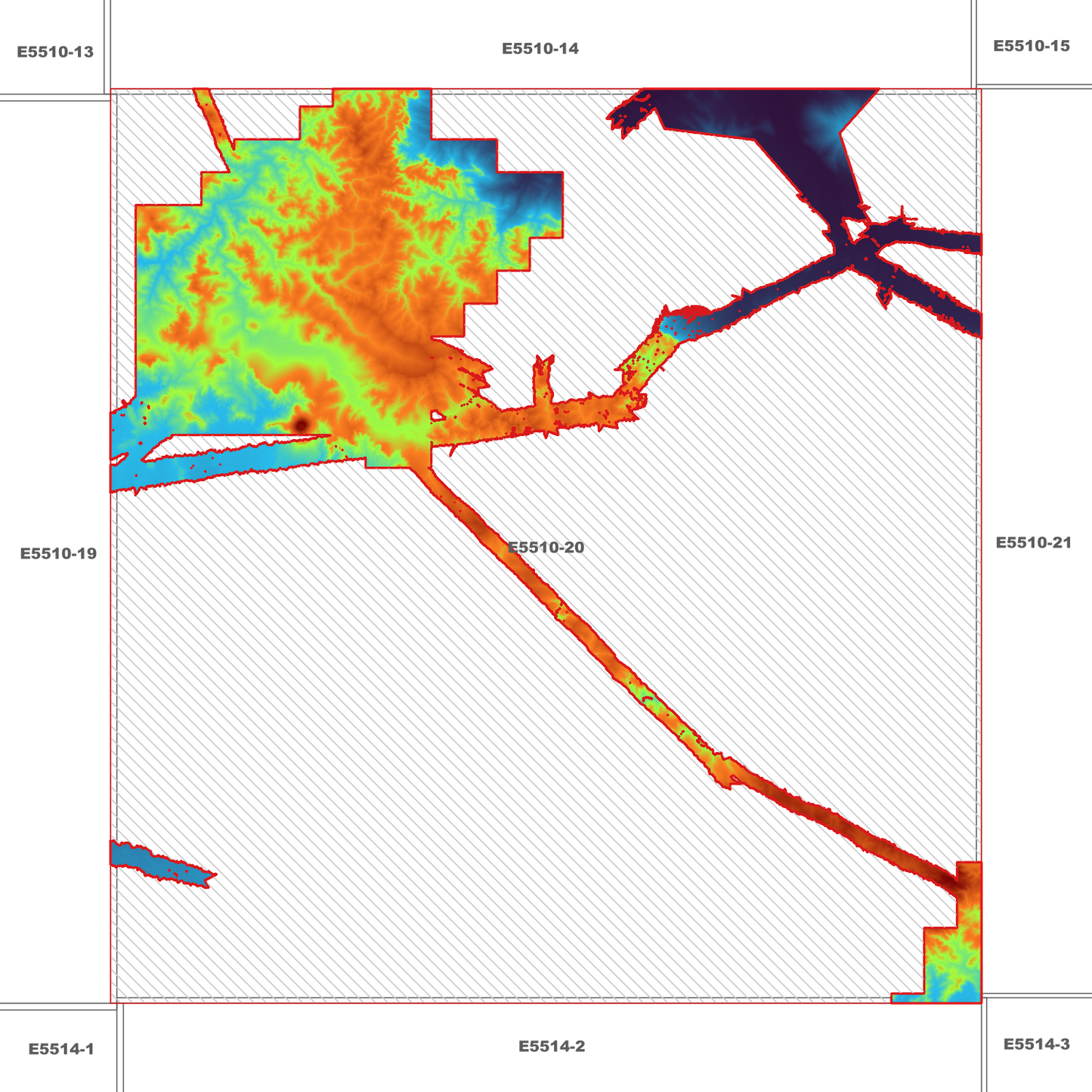 Mount Fox 1m Digital Elevation Model (E5510-20)