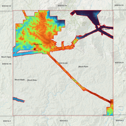 Mount Fox 1m Digital Elevation Model (E5510-20)