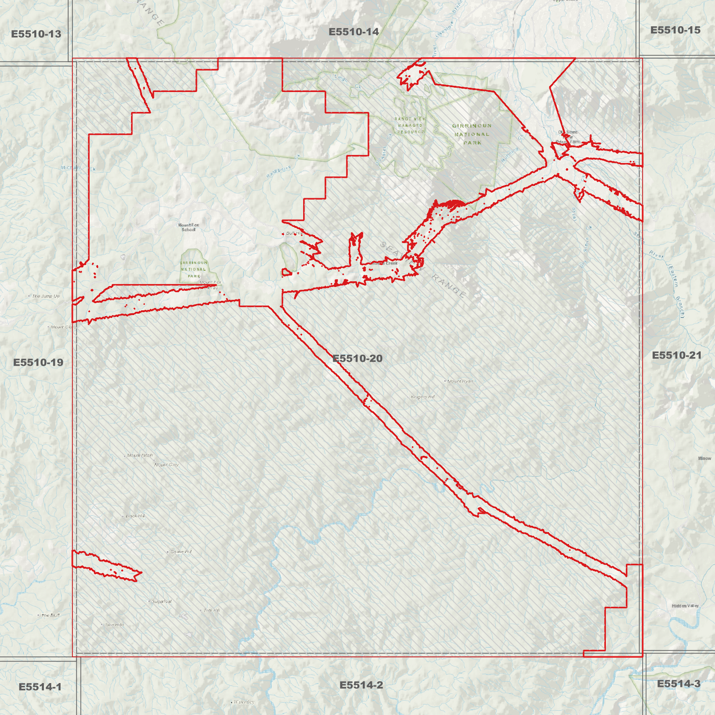 Mount Fox 1m Digital Elevation Model (E5510-20)