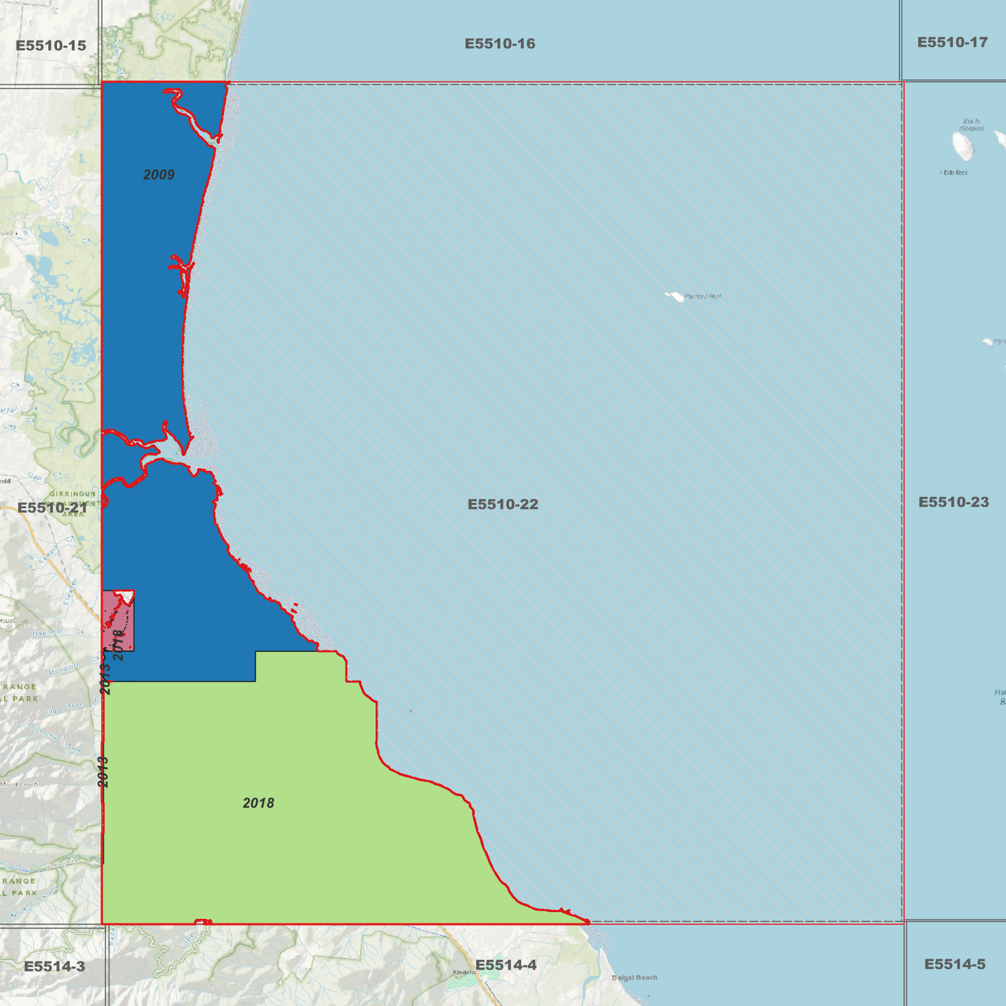 Mutarneee 1m Digital Elevation Model (E5510-22)