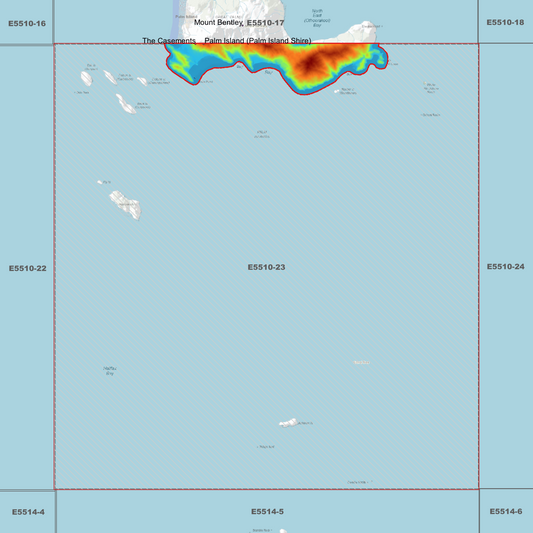 Palm Island South 1m Digital Elevation Model (E5510-23)