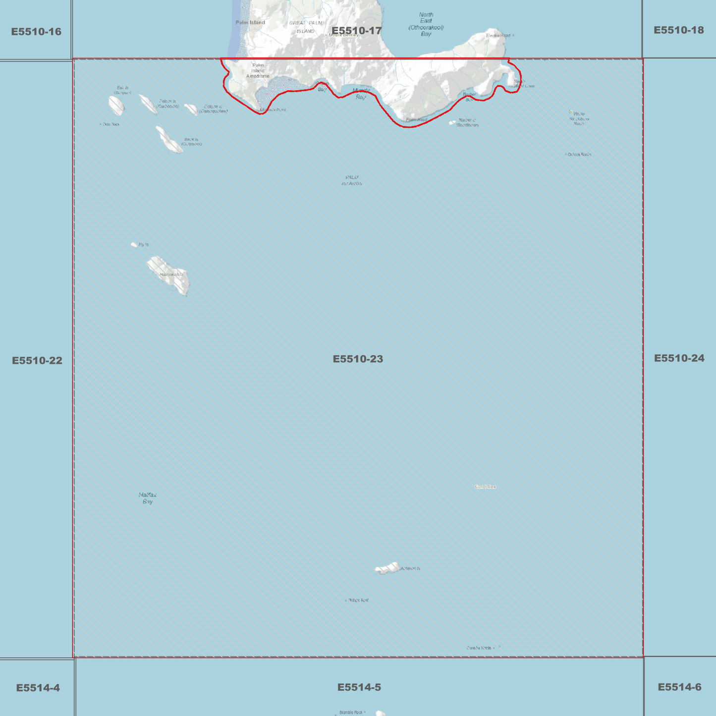 Palm Island South 1m Digital Elevation Model (E5510-23)