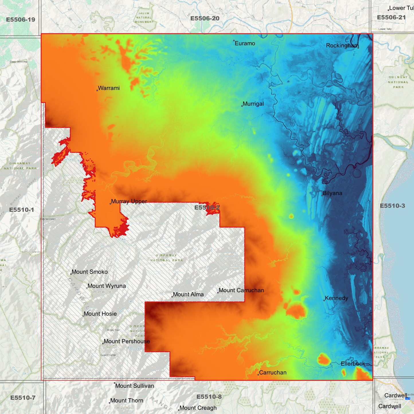 Murrigal 1m Digital Elevation Model (E5510-2)