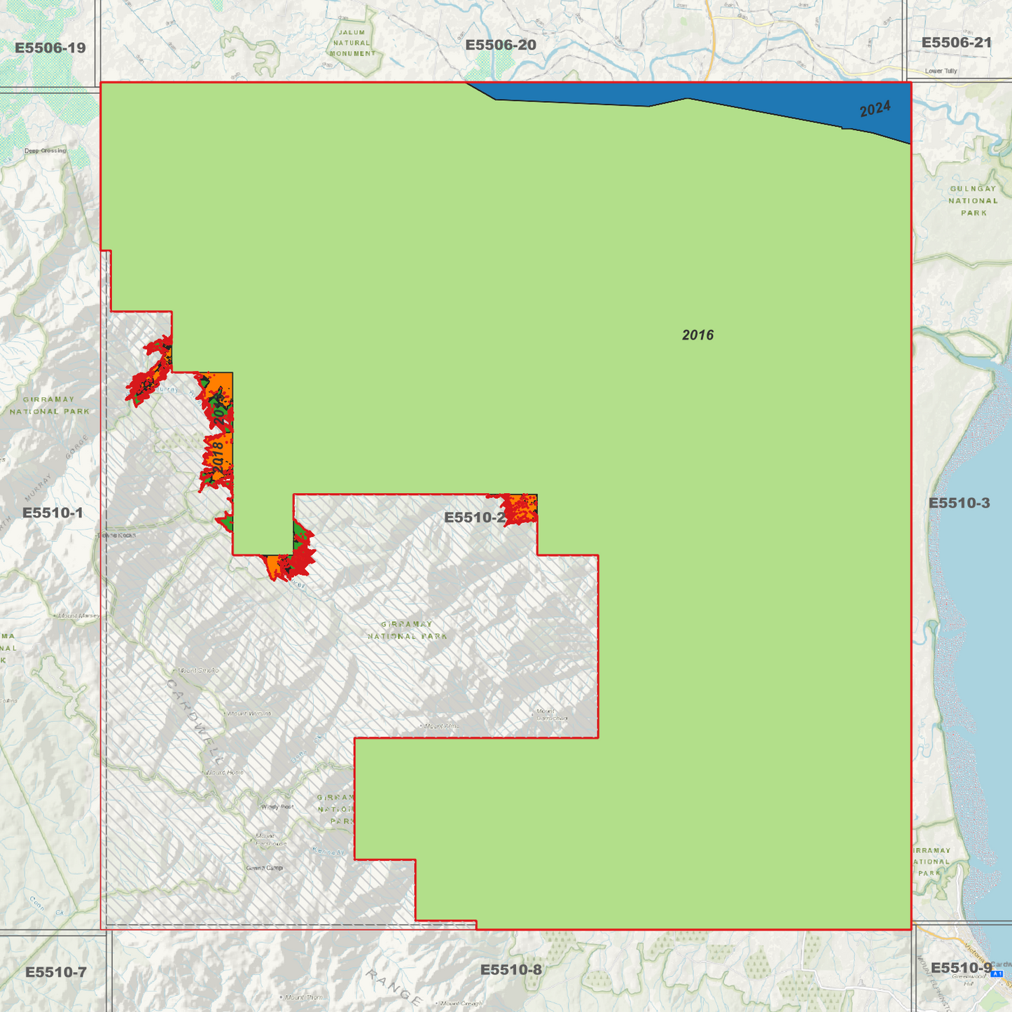 Murrigal 1m Digital Elevation Model (E5510-2)