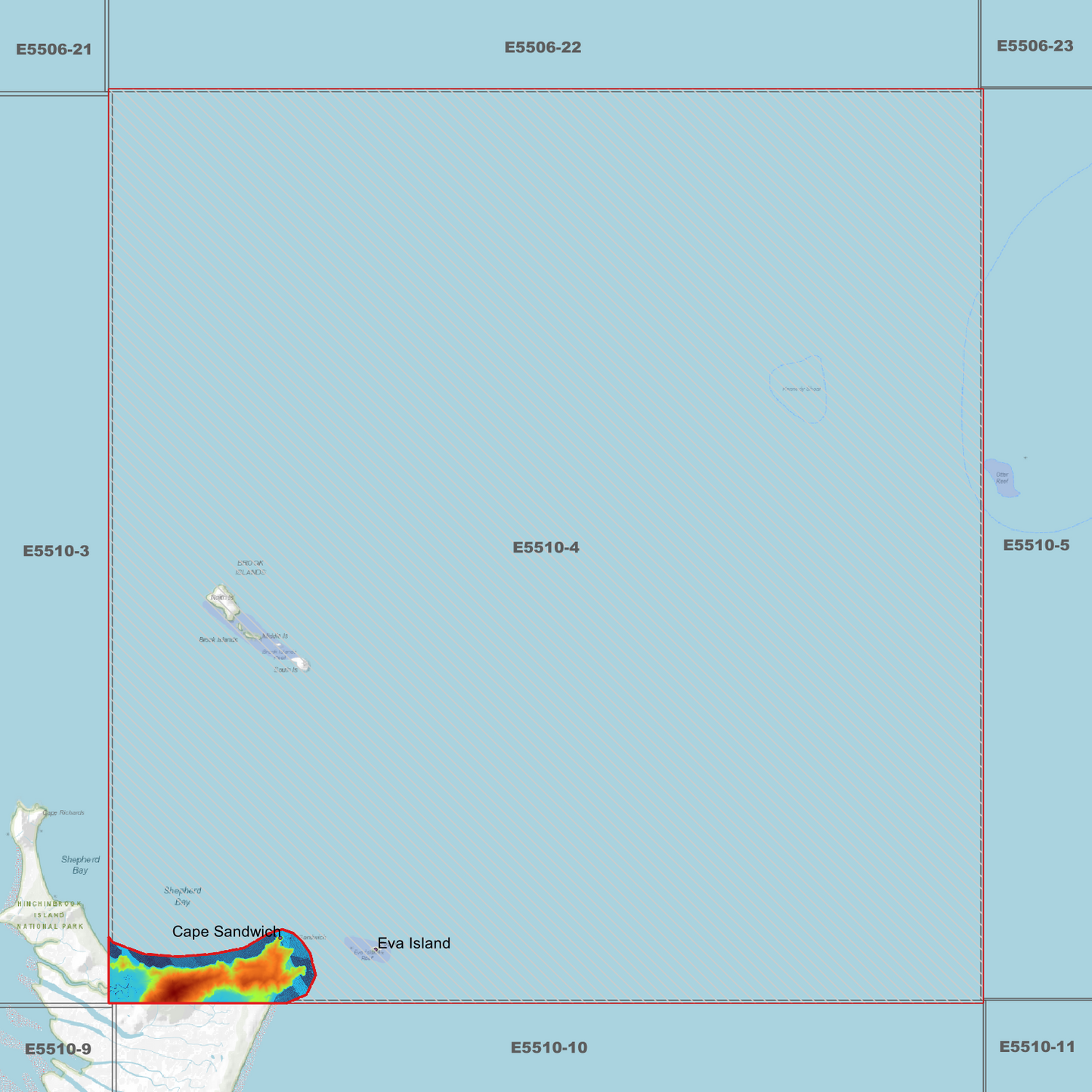 Cape Sandwich 1m Digital Elevation Model (E5510-4)