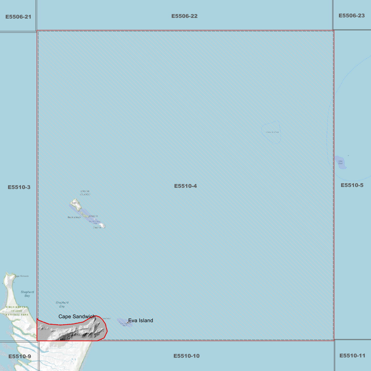 Cape Sandwich 1m Digital Elevation Model (E5510-4)
