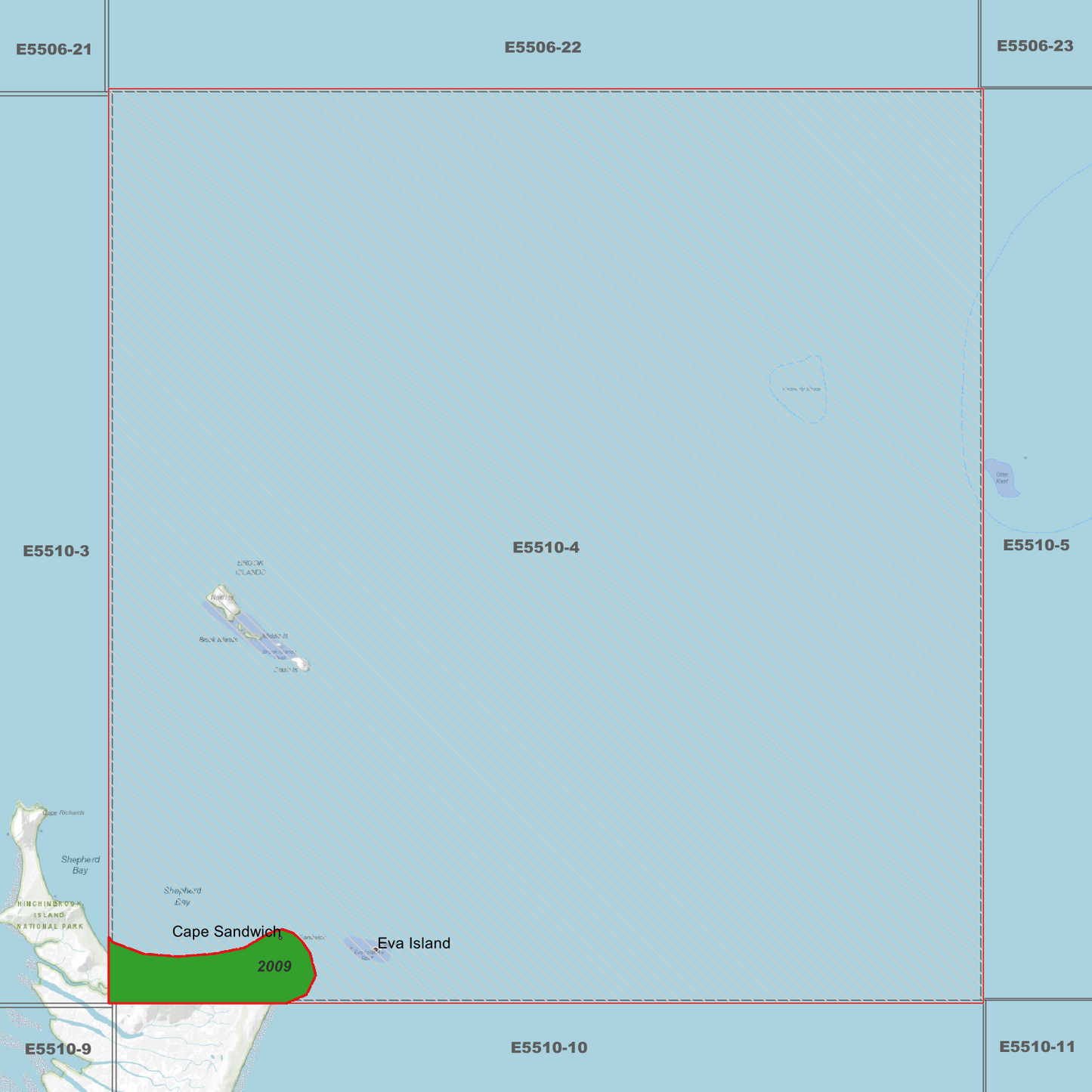 Cape Sandwich 1m Digital Elevation Model (E5510-4)