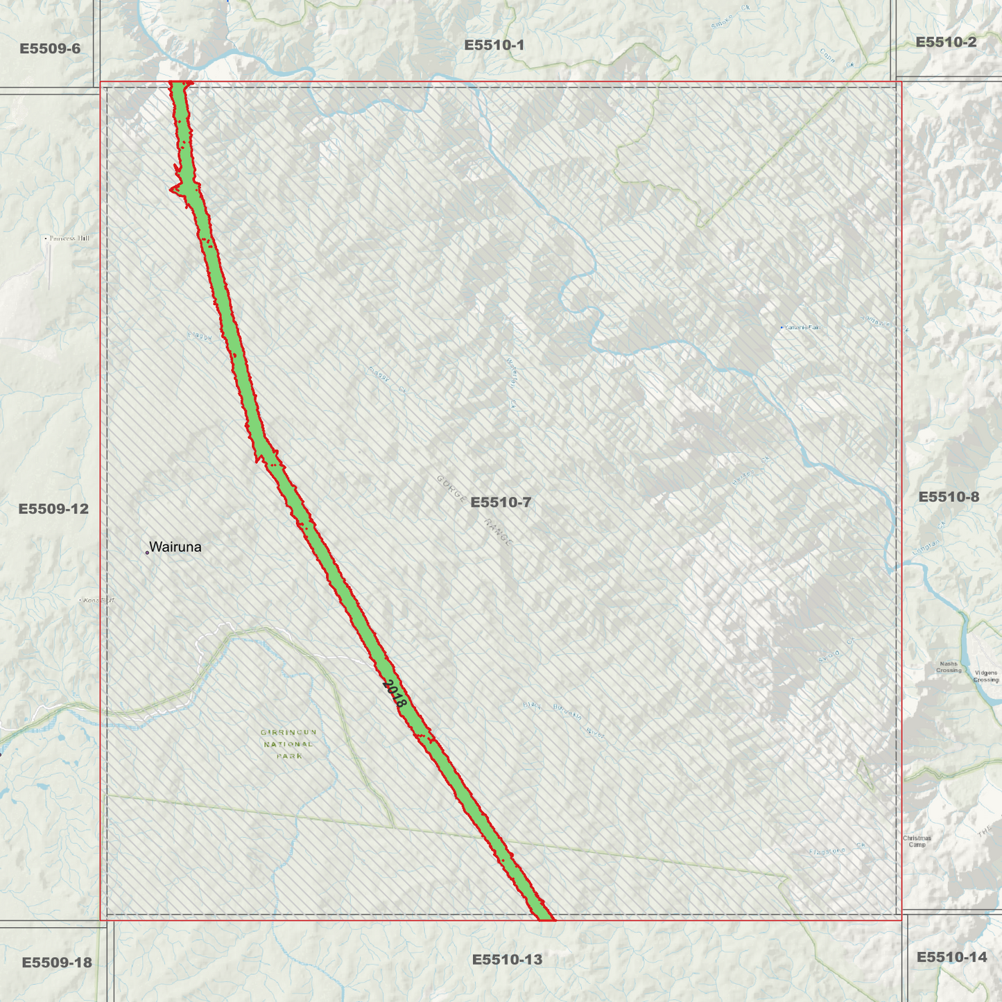 Girringun 1m Digital Elevation Model (E5510-7)