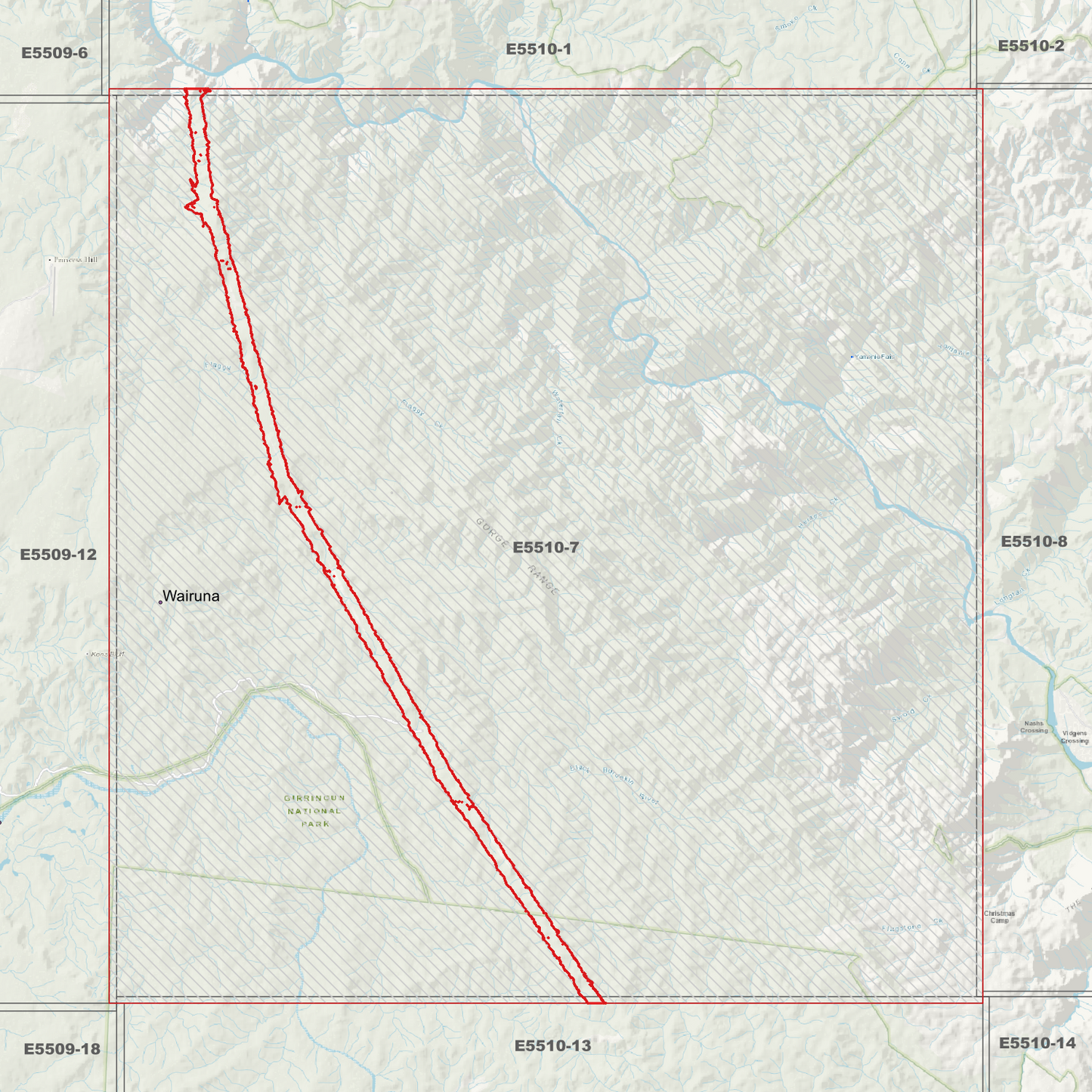 Girringun 1m Digital Elevation Model (E5510-7)