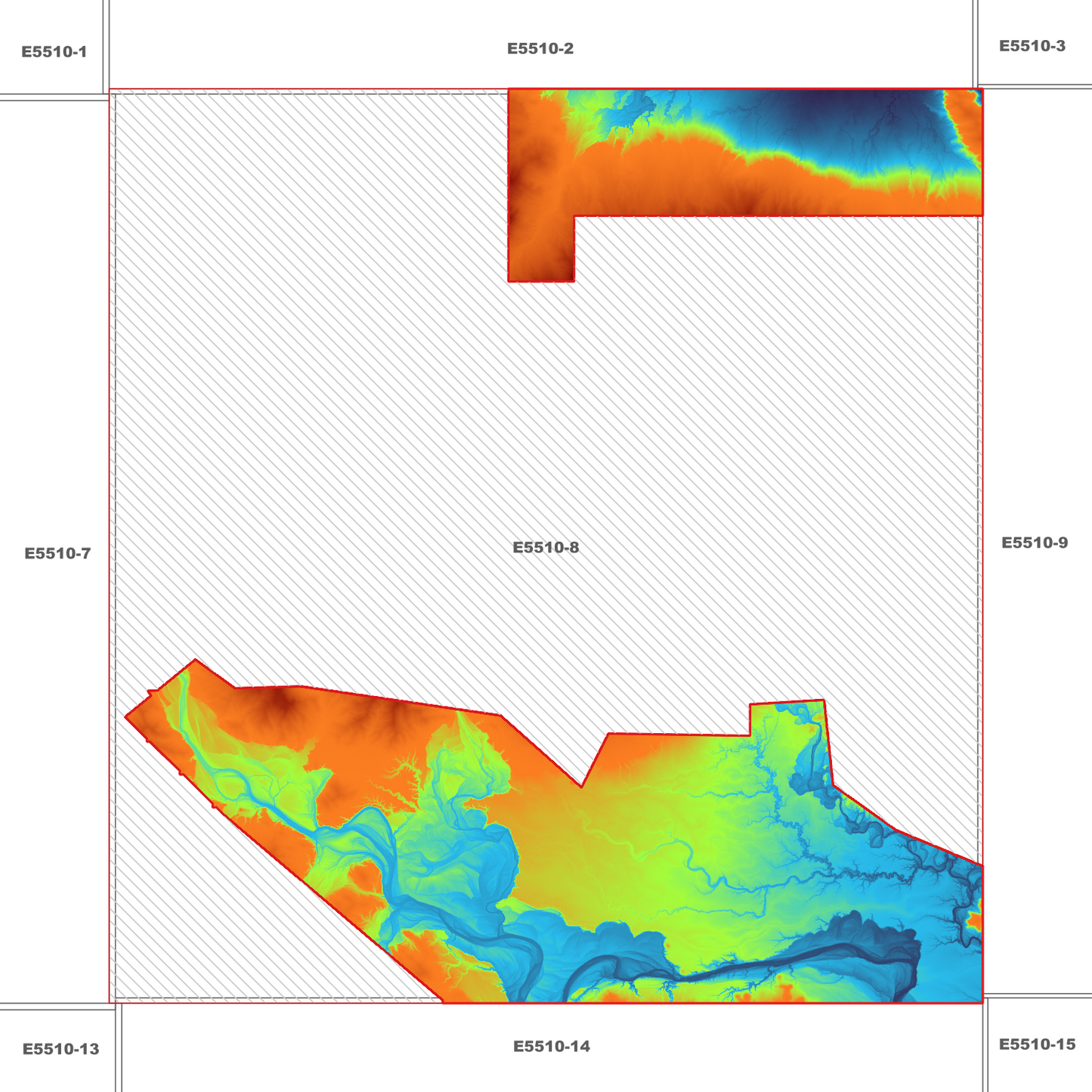 Abergowrie 1m Digital Elevation Model (E5510-8)