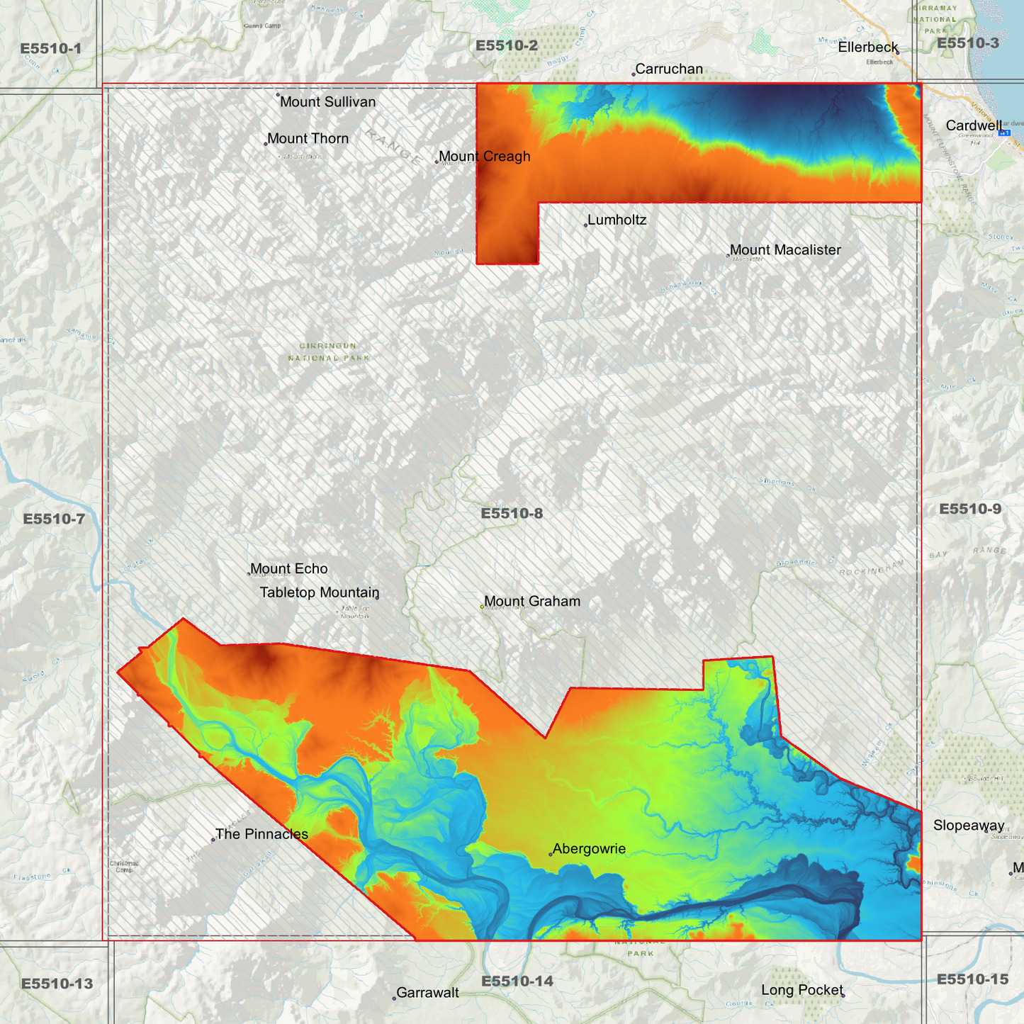 Abergowrie 1m Digital Elevation Model (E5510-8)