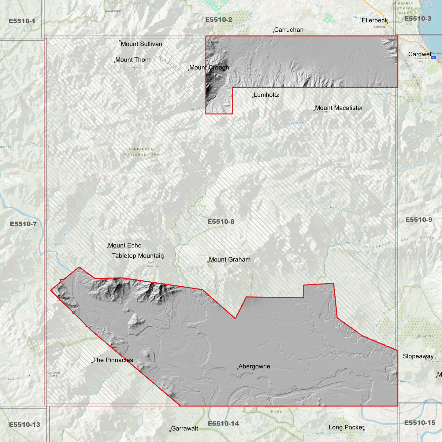 Abergowrie 1m Digital Elevation Model (E5510-8)