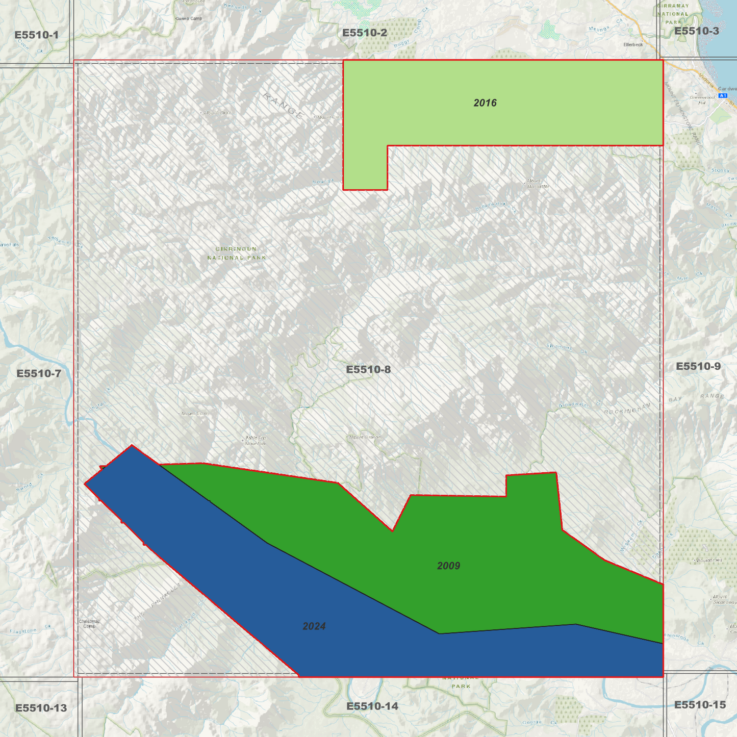 Abergowrie 1m Digital Elevation Model (E5510-8)