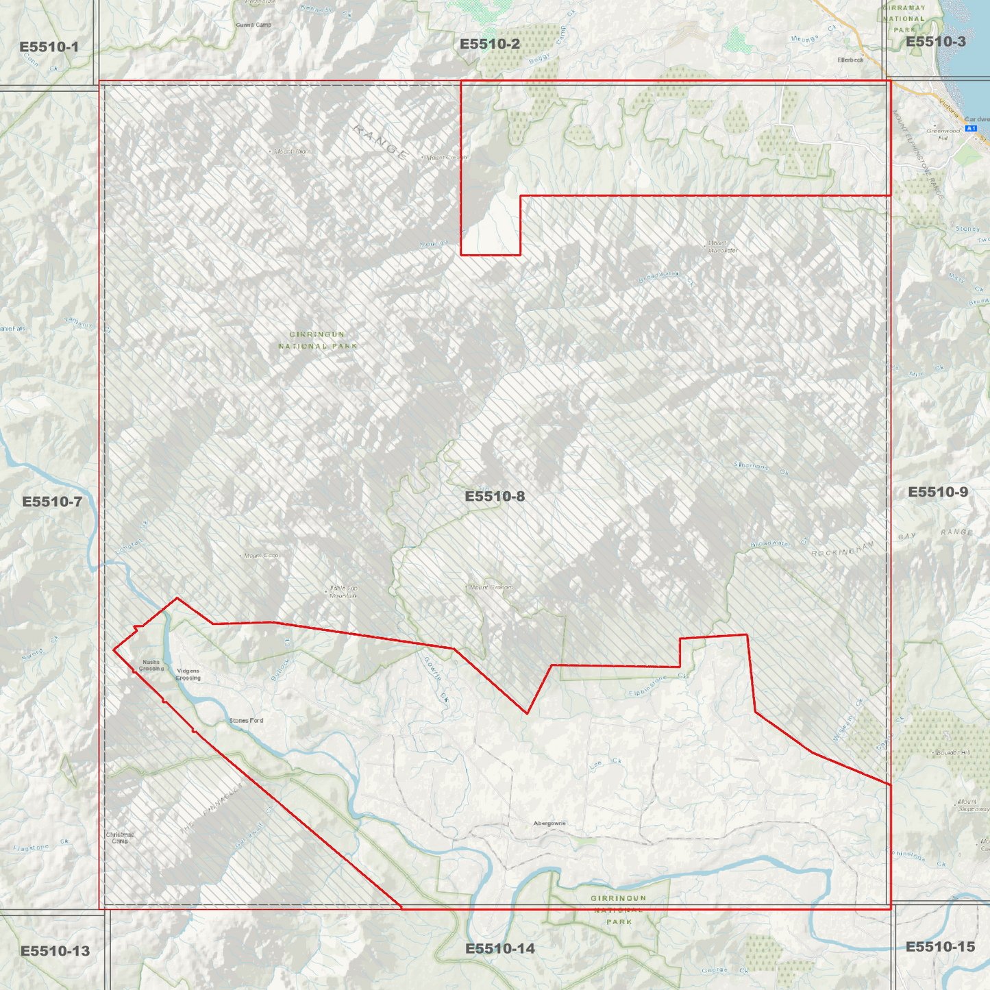 Abergowrie 1m Digital Elevation Model (E5510-8)