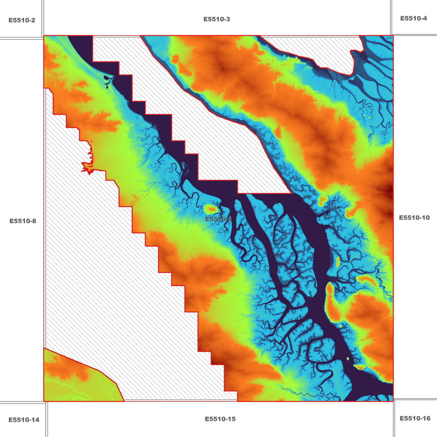 Hinchinbrook Channel 1m Digital Elevation Model (E5510-9)