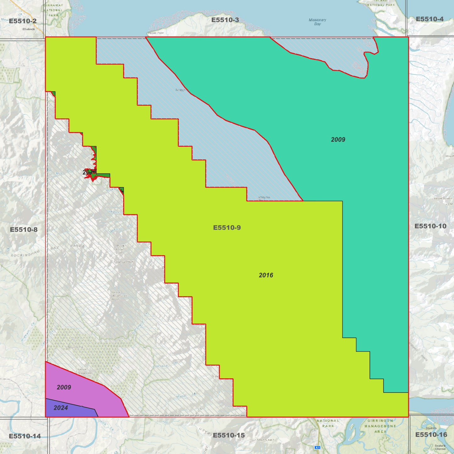 Hinchinbrook Channel 1m Digital Elevation Model (E5510-9)