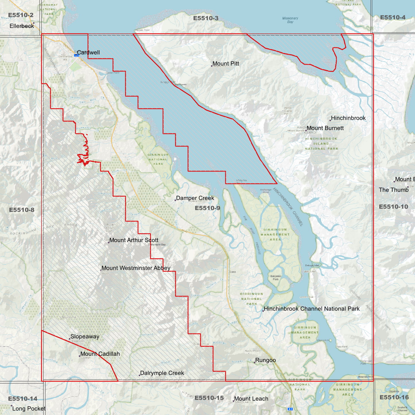 Hinchinbrook Channel 1m Digital Elevation Model (E5510-9)