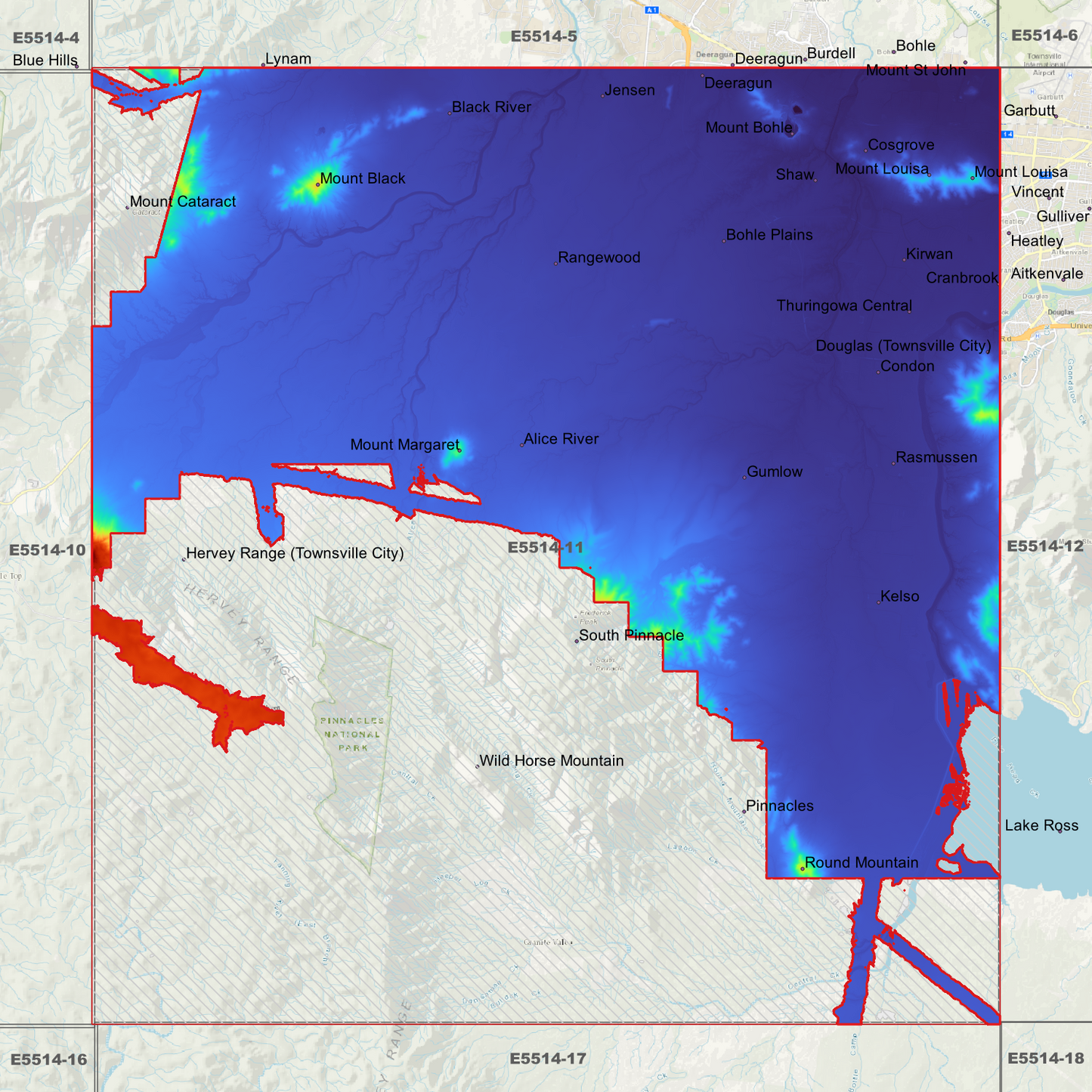 Thuringowa 1m Digital Elevation Model (E5514-11)
