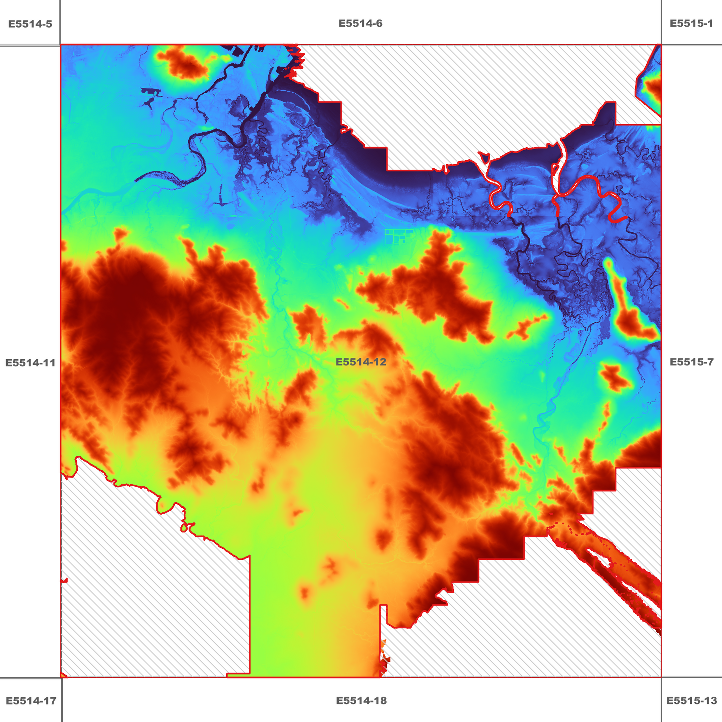 Townsville 1m Digital Elevation Model (E5514-12)