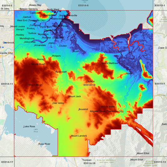 Townsville 1m Digital Elevation Model (E5514-12)