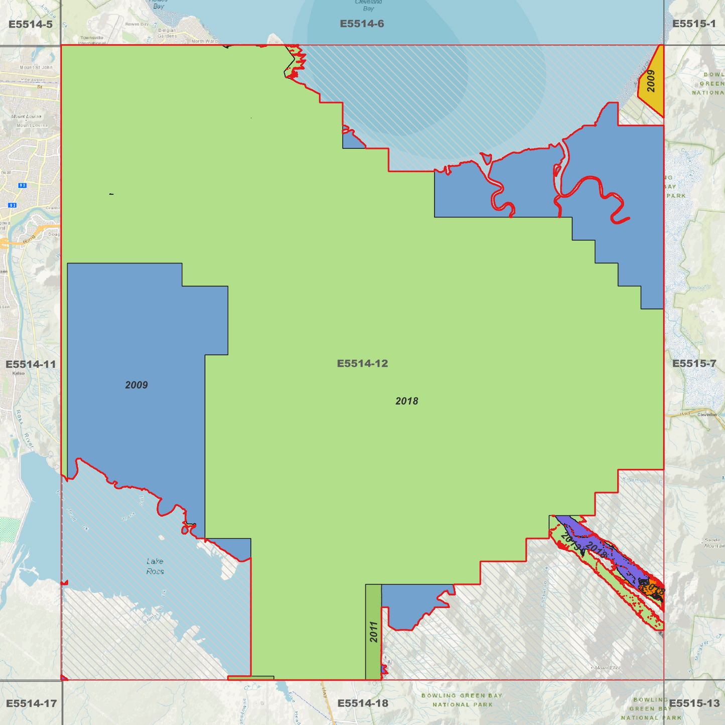 Townsville 1m Digital Elevation Model (E5514-12)