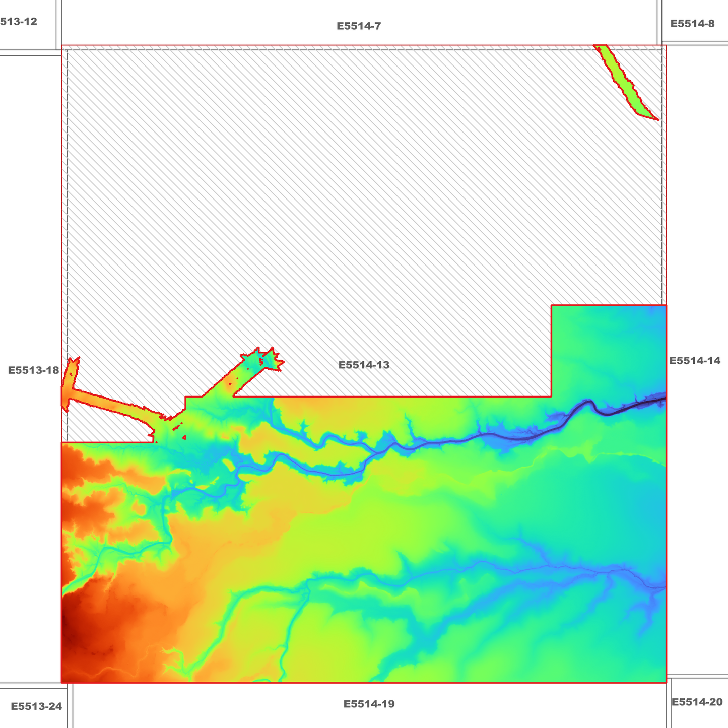 Allensleigh 1m Digital Elevation Model (E5514-13)