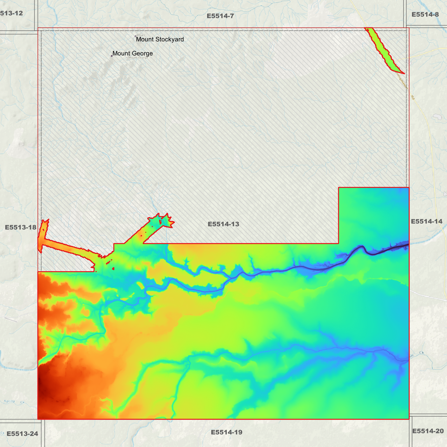 Allensleigh 1m Digital Elevation Model (E5514-13)