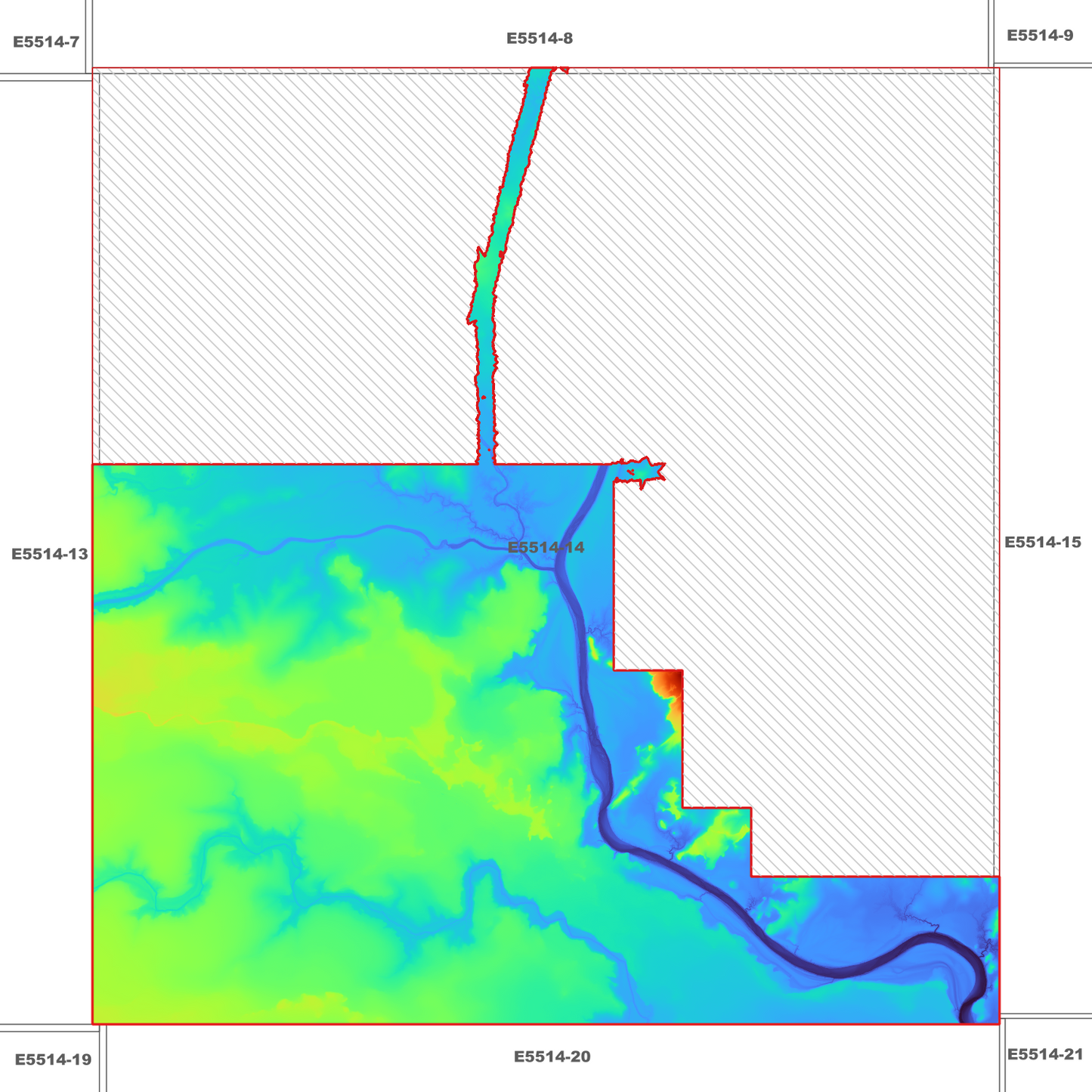 Miles Lake 1m Digital Elevation Model (E5514-14)
