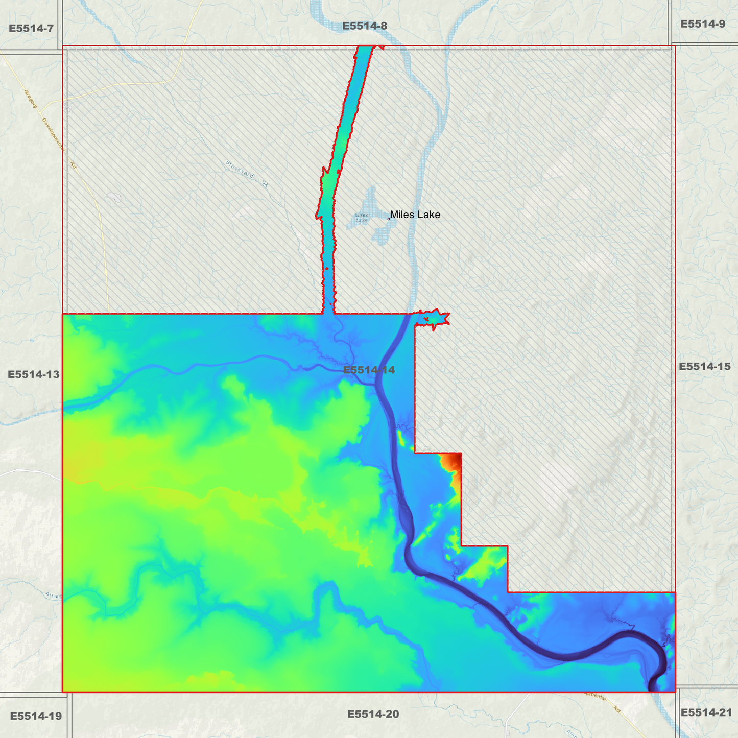 Miles Lake 1m Digital Elevation Model (E5514-14)
