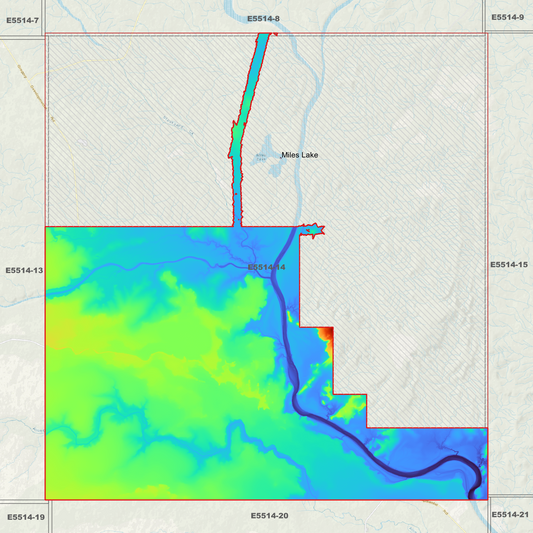 Miles Lake 1m Digital Elevation Model (E5514-14)