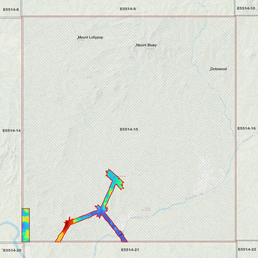 Mount Bluey 1m Digital Elevation Model (E5514-15)
