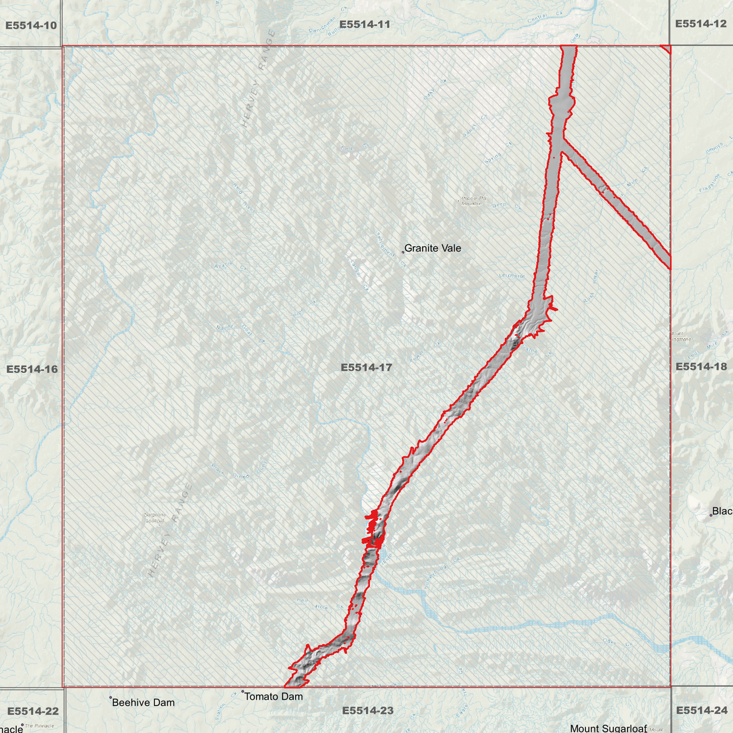 Granite Vale 1m Digital Elevation Model (E5514-17)