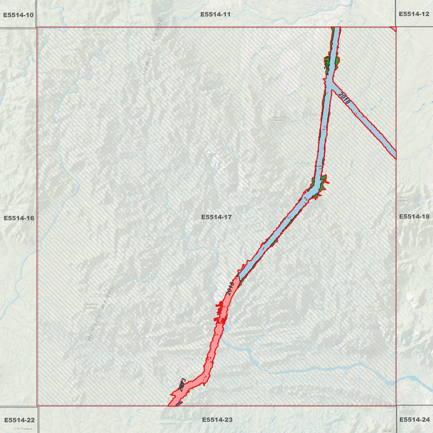 Granite Vale 1m Digital Elevation Model (E5514-17)