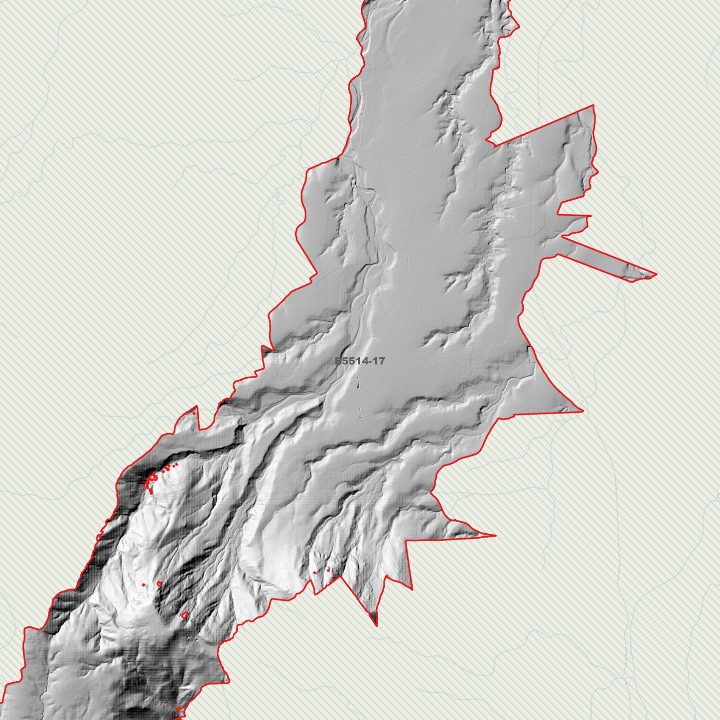 Granite Vale 1m Digital Elevation Model (E5514-17)
