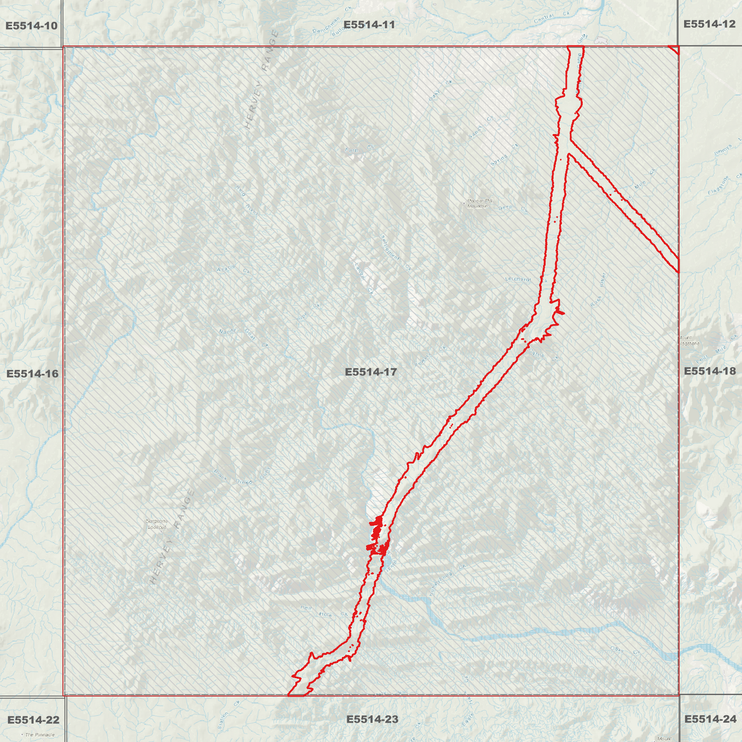 Granite Vale 1m Digital Elevation Model (E5514-17)